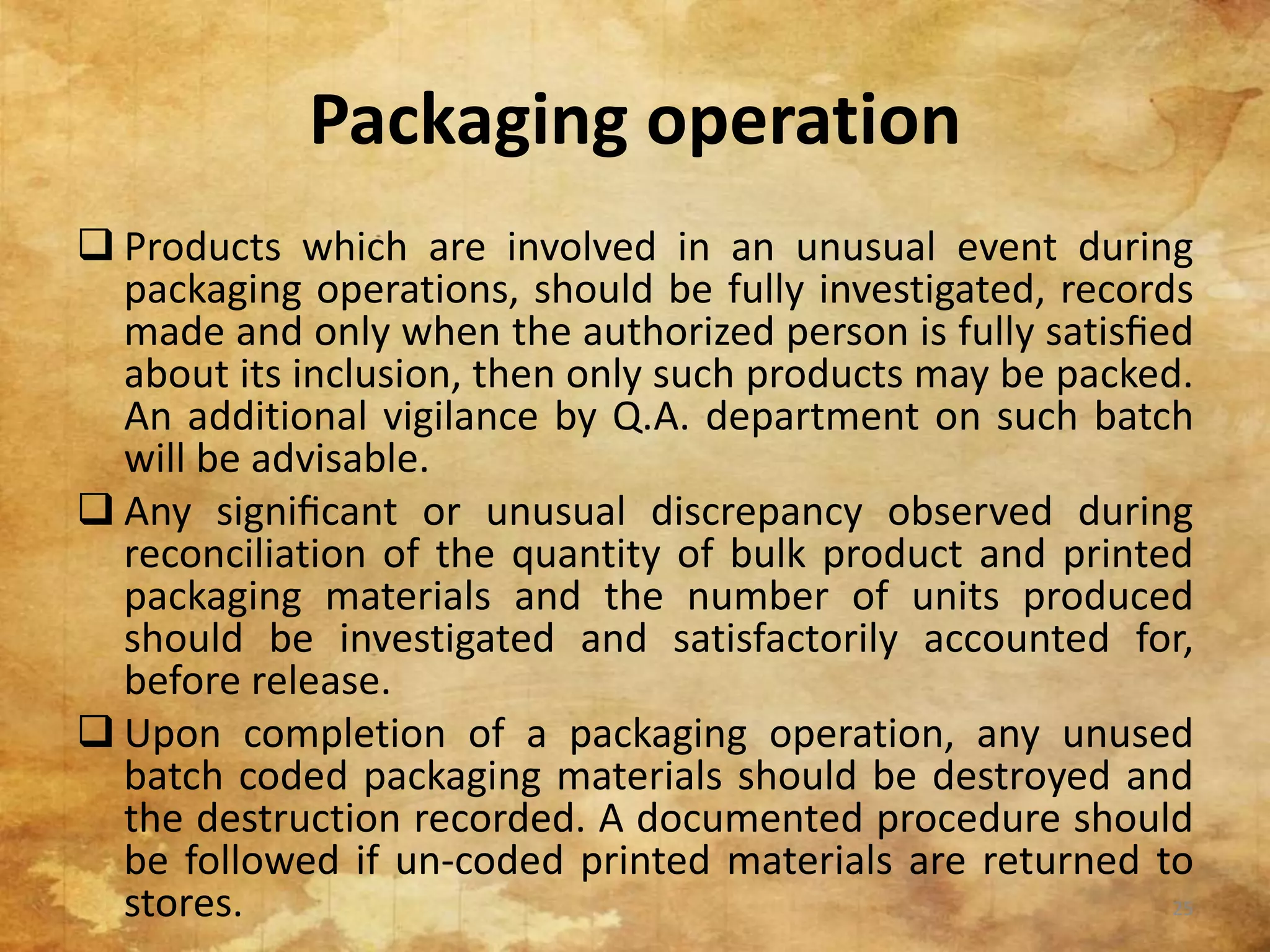 Manufacturing operation and control | PPTX