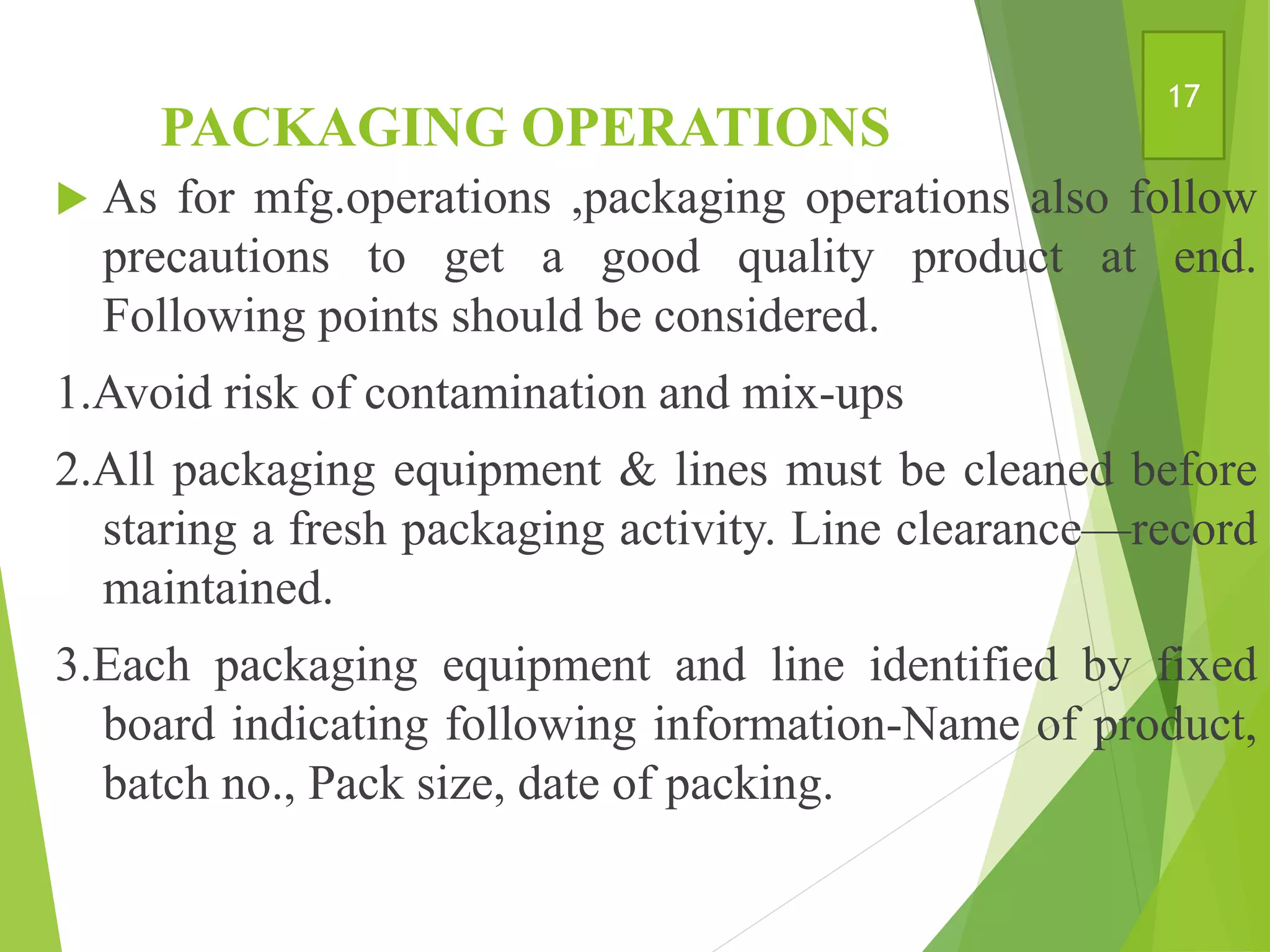 Manufacturing operations and controls | PPTX
