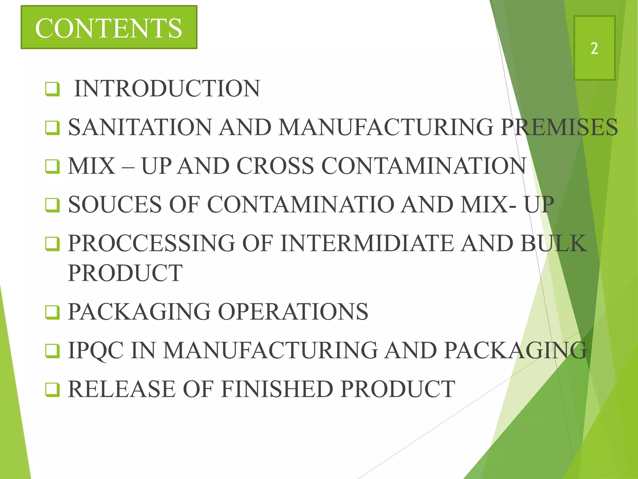 Manufacturing operations and controls | PPTX
