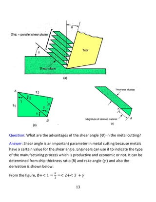 13
Orthogonal and oblique cutting
Orthogonal and oblique turning
‫بڕینی‬‫الر‬‫و‬‫بڕینی‬‫ستونی‬
Question: write you know about oblique turning.
 