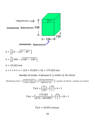 19
Milling cutter
‫مشاری‬‫داڕنین‬
There are two types of milling cutter:
1. Cylindrical milling cutter. ℎ = √ 𝑡(𝐷 − 𝑡)
2. Face milling cutter. ℎ =
1
2
[ 𝐷 − √𝐷2 − 𝑊2 ]
‫دو‬‫جۆر‬‫مشاری‬‫داڕنین‬‫هەیە‬:
1.‫مشاری‬‫داڕنینی‬‫لوولەكى‬.
5.‫مشاری‬‫داڕنینی‬‫ڕویی‬.
 