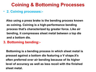 Coining Process. Examples MANUFACTURING Processes Final lecture .ppt