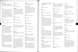 Figured Grain
Wood grain with a distinctive pattern
such as bird's-eye,fiddleback, flame and
curly (see wood and natural fibres, page
475)-
FRP
Fibre reinforced plastic is molded plastic
reinforced with lengths of fibre, which
can be carbon, aramid, glass or natural
material such as cotton, hemp or jute.
They are formed by a range of processes
including composite laminating (page
206), DMC and SMC molding (page 218)
and injection molding (page 50) (see also
biofibre reinforced plastics, page 496, and
GRP, page 498).
FSW
Friction stir welding (page 294).
GPPS
General-purpose polystyrene (same as
PS).
Green Timber
Lumber with a moisture content above
fibre saturation point, which is typically
around 25%. Up to this percentage
the structure of the wood will not be
affected, because the water being
removed is from the cells cavities as
opposed to the cell walls. Green timber is
used for steam bending (page 198).
GRP
Glass reinforced plastic is molded plastic
reinforced with lengths of glass fibre.
Injection molded (page 50) GRP has very
short fibre length up to 3 mm (o.n8 in.),
whereas composite laminating (page
206) and DMC and SMC molding (page
218) have long or continuous lengths of
glass fibre reinforcement (see also FRP,
page 498).
Hardwood
Wood from deciduous and broad-leaved
trees such as ash (page 474), beech (page
473), birch (page 472) and oak (page 476).
HAZ
Heat-affected zone.
HOPE
High-density polyethylene.
Heartwood
The central section of amaturetree
trunk, which is usually darker in colour.
It is often harder and denser than the
surrounding sapwood (page 473) and
no longer transports water, because it
becomes saturated with resin (page 500)
and tannin.
HIPS
High impact polystyrene.
HSLA
High strength low alloy steel.
IBM
Injection blow molding (page 22).
IIR
Polyisobutylene; but is commonly known
as butyl rubber, because it is very similar
in composition to natural rubber.
IR
Isoprene rubber.
Iridescent
Abright colourthat changes according to
the viewing angle.
ISBM
Injection stretch blow molding (page 22)
JIT
Just in time is a strategy employed by
businesses to reduce stock and thus
improve efficiency. Many factories are
now set up to supply J IT, which is the
process of supplying products in low
volumes as and when they are needed.
Some manufacturing techniques are not
suited to short production runs and so
stock has to be kept somewhere in the
supply chain, which is usually with the
manufacturer.
Kevlar®
DuPont™ trade name for aramid fibre
(see polyamides, page 438).
Kiln-dried Timber
Lumber dried in a kiln.The moisture
content of small cross-section lumber can
be reduced to 12%. The moisture content
has to be less than 14% for impregnated
preservative to be effective (see also
air-dried timber, page 467, and seasoned
timber, page 500).
LBW
Laser beam welding (page 288).
LCA
Life cycle analysis.
LCP
Liquid crystal polymer.
LDPE
Low-density polyethylene.
LFW
Linear friction welding (page 294).
LLDPE
Linear low-density polyethylene.
LSL
Laminated strand lumber.
Lumber
Sawn wood for use in building and
furniture making,for example.
Machining
Removing precise amounts of material
with acutting action:for example,by
electrical discharge machinery (page
254), laser cutting (page 248) or milling.
MDF
Medium-density fibreboard is made
up of particles of softwood bonded
together with UF adhesive.The mix of
wood particles and adhesive are formed
into panels by heating and pressing in
steel molds, which produces a smooth
surface finish. Fire retardant MDF grades
are typically red, and moisture resistant
grades are green.
MF
Melamine formaldehyde.
MIG
Metal inert gas.
MIM
Metal injection molding (page 136).
MMA
Manual metal arc welding (page 282).
Monomer
A small, simple compound with low
molecular weight, which can be joined
with other identical compounds to form
long chains,known as polymers.Two
similar monomers joined together in a
long chain is known as a copolymer, and
3 similar monomers makes a terpolymen
for example, acrylonitirile butadiene
styrene (ABS) (see styrenes, page 432).
NA
Natural rubber.
NdrYAG
Neodymium:yttrium aluminum garnet
(Nd:YAG) is a crystal used in solid state
lasers.This is one of the most common
types of laser and is used for laser beam
welding (page 288), laser cutting (page
248) and drilling a range of materials.
Neoprene®
The DuPont™ tradename for chloroprene
rubber (CR).
Nomex®
DuPont™ trade name for aramid sheet
(see polyamides, page 438).
Non-ferrous
Metals that do not contain iron: for
example, aluminium alloys (page 457)
and copper alloys (page 460) (see also
ferrous, page 497).
Nylon
Common name for polyamide (PA) (page
438). Nylon is an acronym of New York
and London, where it is believed to have
been discovered simultaneously.
OFW
Orbital friction welding.
OSB
Orientated strand board.
Overmolding
All molding and casting processes can
be used to overmold. It is the process of
molding over an insert, which becomes
integral to the part on cooling.
PA
Polyamide.
PAP
Paper (abbreviation usedfor recycling
purposes).
Patina
A surface layerthat develops over time
(such as verdigris copper, page 460) or
a surface pattern that develops with
frequent use (such as a smooth-worn
wooden handle).
Pattern
An original design or prototype that is
reproduced to form a mold: for example,
in composite laminating (page 206).This
mold can then be used to produce many
identical parts.
PBT
Polybutylene terephthalate.
PC
Polycarbonate.
PCB
Printed circuit board.
PCT
Polycycl oh exyl en e di m ethyl en e
terephthalate.
PE
Polyethylene.
Pearlescent
A lustrous translucence with a
shimmering quality affected by the
viewing angle.
PET
Polyethylene terephthalate.
PETG
Polyethylene terephthalate modified
with glycol.
PF
Phenol formaldehyde resin.
Photochromic
A compound that changes colour with
light intensity: for example, glasses that
become sunglasses in bright light. It is
added to materials as a dye.
PIM
Powder injection molding.
PLA
Polylacticacid.
Plastic State
The point at which a heated material
becomes viscous and can be molded or
formed.
PMB
PI asti c m edi a bl asti n g.
PMMA
Poly methyl methacrylate.
Polymer
A natural or synthetic compound
made up of long chains of repeating
identical monomers. Examples include
cellulose (page 446), starch (page 446),
polypropylene (page 430), polystyrene
(page 432) and polycarbonate (page
435). (See also copolymer, page 497, and
terpolymer, page 501).
 