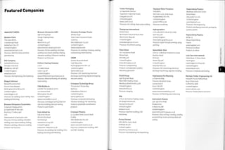 Featured Companies
MANUFACTURERS
Beatson Clark
The GlassWorks
Greasbrough Road
Rotherham S6o iTZ
United Kingdom
www.beatsonclark.co.uk
Processes: Machine blow and blow
glassblowing
BJS Company
65 Bideford Avenue
Perivale Greenford
Middlesex UB67PP
United Kingdom
www.bjsco.com
Processes: Electroforming; Electroplating
Blagg & Johnson
Newark Business Park
Brunei Drive, Newark
Nottinghamshire NG242EG
United Kingdom
w ww.bl ag g s.co.uk
Processes: Arc welding; Laser cutting; Press
braking; Roll forming
Branson Ultrasonics Corporation
Corporate Headquarters
41 Eagle Road, PO Box 1961
Danbury.CT 06813-1961
USA
www.branson-plasticsjoin.com
Processes:Friction welding;Hotplate
welding; Laser beam welding; Staking;
Vibration welding; Ultrasonic welding
Products: see Processes
Branson Ultrasonics (UK)
686 Stirling Road,
Slough Trading Estate
Slough
Berkshire SLi 4ST
United Kingdom
ww w.branson-plasticsj oin.com
Processes: Friction welding; Fiot plate
welding; Laser beam welding; Staking;
Vibration welding; Ultrasonic welding
Products: see Processes
Chiltern Casting Company
Unit F
11 Cradock Road
Luton LU40JF
United Kingdom
www.chilterncastingcompany.co.uk
Processes: Abrasive blasting; Arc welding;
Sand casting
CMA Moldform
Unit B6 The Seedbed Centre
100 Avenue Road
Birmingham B74NT
United Kingdom
www.cmamoldform.co.uk
Processes: Centrifugal casting; Reaction
injection molding; Vacuum casting
Products:scale models
Cove Industries
Industries House
18 Invincible Road
Farnborough
Hampshire G U14 7OU
United Kingdom
www.cove-industries.co.uk
Processes: Arc welding; Dip molding; Press
braking; Punching and blanking
Coventry Prototype Panels
Wheler Road
Seven Stars Industrial Estate
Coventry
West Midlands CV3 4LB
United Kingdom
www.covproto.com
Processes: Arc welding; Grinding, sanding
and polishing; Panel beating
CRDM
Queen Alexandra Road
High Wycombe
Buckinghamshire HP11 2JZ
United Kingdom
www.crdm.co.uk
Processes: CNC machining; Electrical
discharge machining; Rapid prototyping;
Vacuum casting
Crompton Technology Group
Thorpe Park,Thorpe Way
Banbury
Oxfordshire OX16 4SU
United Kingdom
www.ctgltd.co.uk
Processes: Composite laminating;
Filament winding; CNC machining
Products: propshafts and driveline
products
Cromwell Plastics
53-54 New Street, Quarry Bank
Dudley
West Midlands DY5 2AZ
United Kingdom
www.cromwell-plastics.co.uk
Processes: Compression molding; DMC
and SMC molding
Cullen Packaging
10 Dawsholm Avenue
Dawsholm Industrial Estate
Glasgow G20 oTS
United Kingdom
www.cullen.co.uk
Processes: Die cutting; Paper pulp molding
Deangroup International
Brinell Drive
Northbank Industrial Park, Irlam
Manchester M44 5BL
United Kingdon
www.deangroup-int.com
Processes: Investment casting
Dixon Glass
127-129 Avenue Road
Beckenham
Kent BR3 4RX
United Kingdom
www.dixonglass.co.uk
Processes: Lampworking
Products: extruded glass profiles;
laboratory glassware
Elmill Group
139A Engineer Road
West Wilts Trading Estate
Westbury, Wiltshire BA13 4JW
United Kingdom
www.elmill.co.uk
Processes: Swaging
EN,L
Units 6-8,VictoriaTrading Estate,
Kiln Road, Portsmouth
Hampshire PO3 5 LP
United Kingdom
www.enl.co.uk
Processes: Injection molding; CNC
machining
Firma-Chrome
Soho Works, Saxon Road
Sheffield S8 oXZ
United Kingdom
www.firma-chrome.co.uk
Processes: Electroplating; Electropolishing
Heywood Metal Finishers
Field Mills
Red Doles Lane, Leeds Road
Huddersfield, HD21YG
United Kingdom
www.hmfltd.co.uk
Processes: anodizing
Hydrographies
Unit 4 Brockett Industrial Estate
YorkY023 2PT
United Kingdom
www.hydro-graphics.co.uk
Processes: Hydro transfer printing; Spray
painting
Hymid Multi-Shot
Unit 10-12 Brixham Enterprise Estate
Rea Barn Road
Brixham
Devon TQs gDF
United Kingdom
www.hymid.co.uk
Processes: CNC machining; Electrical
discharge machining; Injection molding
Impressions Foil Blocking
31 Shannon Way
Thames Industrial Estate
Canvey Island
Essex SS8 oPD
United Kingdom
www.impressionsfoiling.co.uk
Processes: Foil blocking and embossing
Instrument Glasses
236-258 Alma Road
Ponders End
Enfield EN37BB
United Kingdom
www.instrument-glasses.co.uk
Processes: Class scoring; Grinding, sanding
and polishing; Screen printing; Water jet
cutting
Kaysersberg Plastics
Madleaze Industrail Estate
Bristol Road
Gloucester GLi 5SG
United Kingdom
www.kayplast.com
Processes: Thermoforming
Products: packaging materials; packaging
systems; pallets
Kaysersberg Plastics
BP No. 27
68240 Kaysersberg
France
www.kayplast.com
Processes: as above
Products: as above
Lola Cars International
Glebe Road, St Peters Road
Huntington
Cambridgeshire PE29 7DS
United Kingdom
www.l ol acars .com
Processes: Composite laminating
Marlows Timber Engineering Ltd
Howarth House, Hollow Road
Bury St Edmunds
Suffolk IP327QW
United Kingdom
www.marlows.com
Processes: Timber frame structures
 