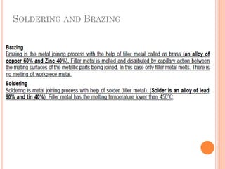 SOLDERING AND BRAZING
 