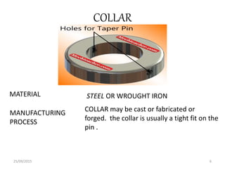 Manufacturing process & material selection for knuckle joint | PPTX