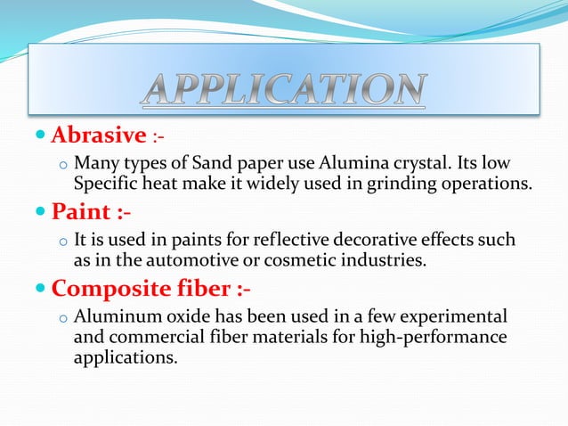 Manufacturing process of alumina | PPTX