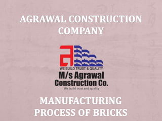 Manufacturing process of bricks | PPT
