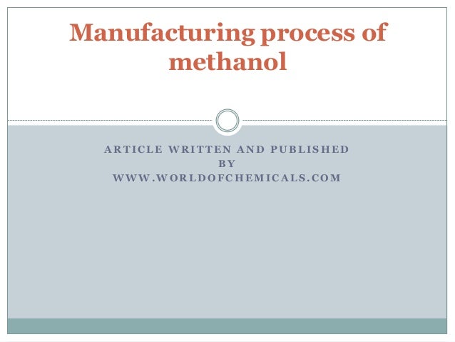 Manufacturing process of methanol block diagram nitric acid 