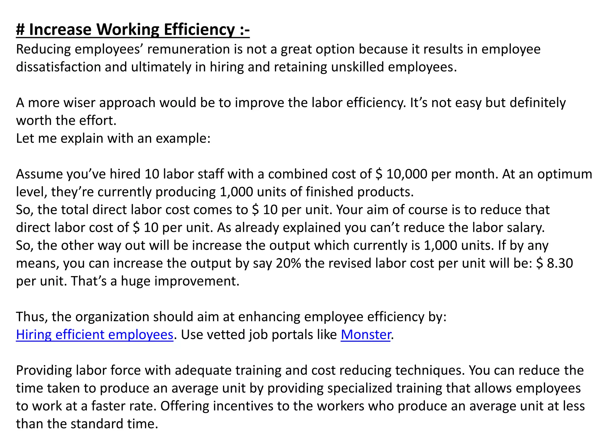 Manufacturing Cost Reduction Project ppt