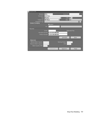 Shop Floor Modeling    7-7
 