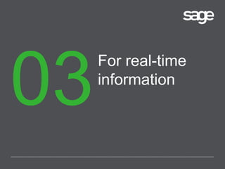 For real-time
information
 