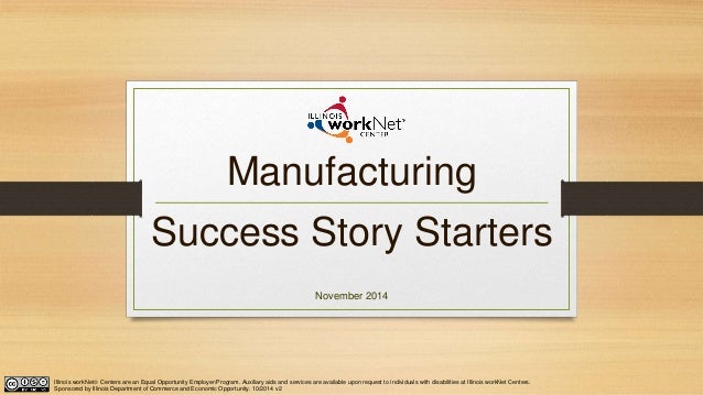 manufacturing success story templates v1