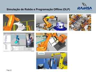 Page 22
Simulação de Robôs e Programação Offline (OLP)
 
