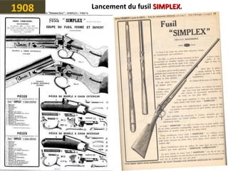 Lancement du fusil SIMPLEXSIMPLEX.1908
 