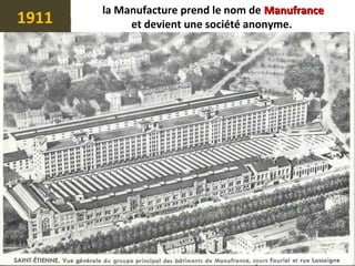1911
la Manufacture prend le nom de ManufranceManufrance
et devient une société anonyme.
 