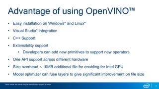 Tuning For Deep Learning Inference with Intel® Processor Graphics ...