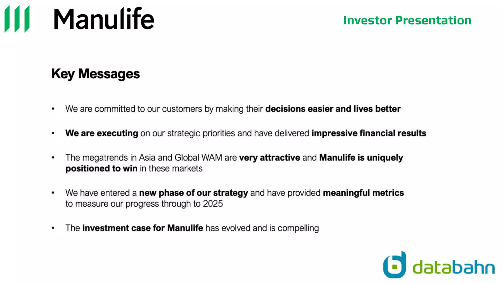 Investor Presentation
 