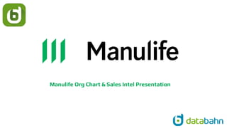 Manulife Org Chart & Sales Intel Presentation
 