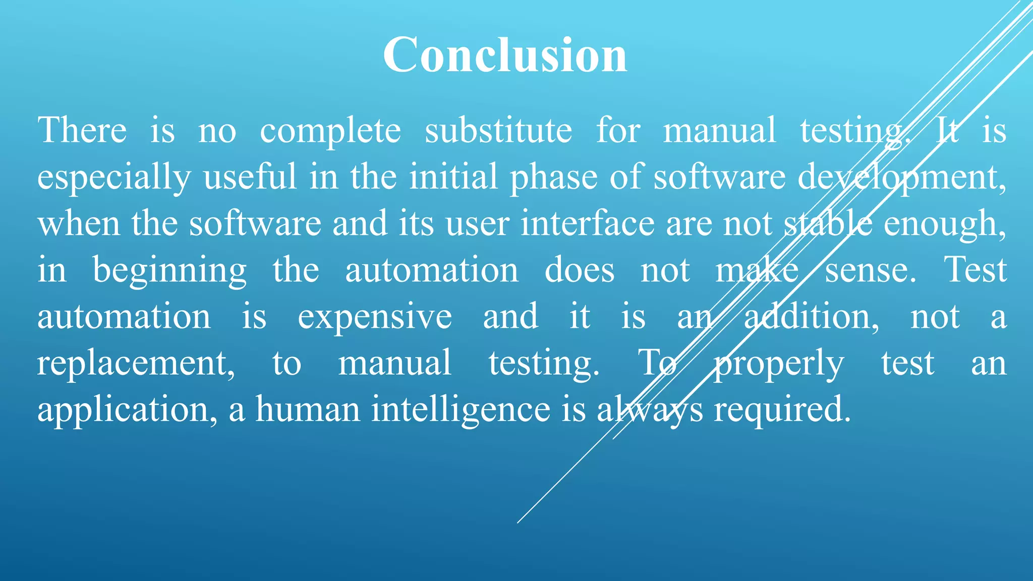 Manual Vs Automation Testing | PPT