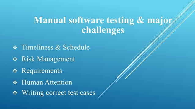 Manual Vs Automation Testing | PPT