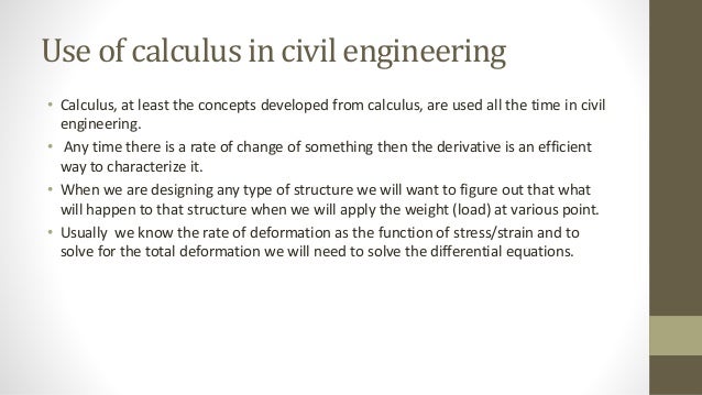 application of calculus in engineering pdf