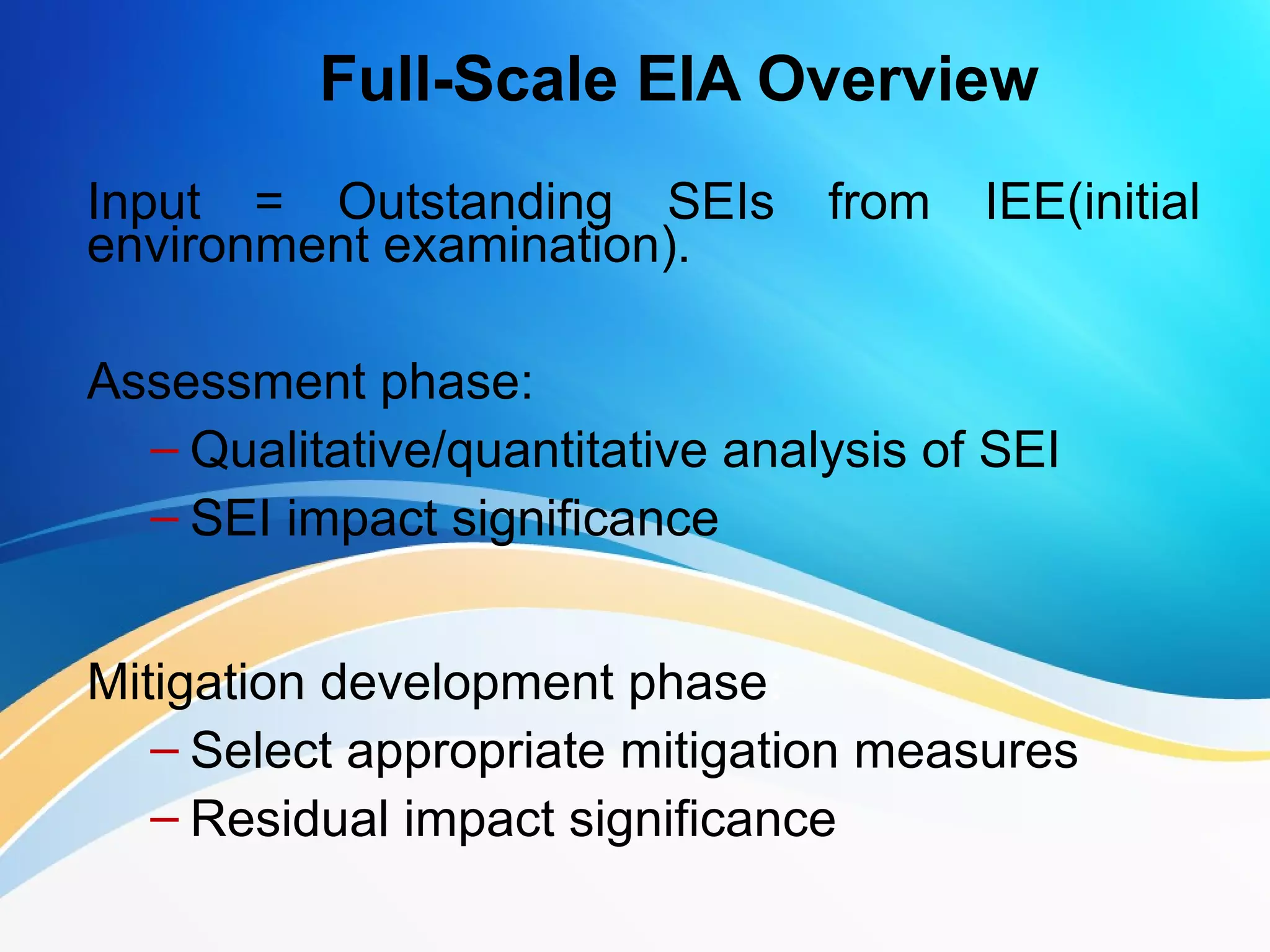 environmental impact assessment | PPT