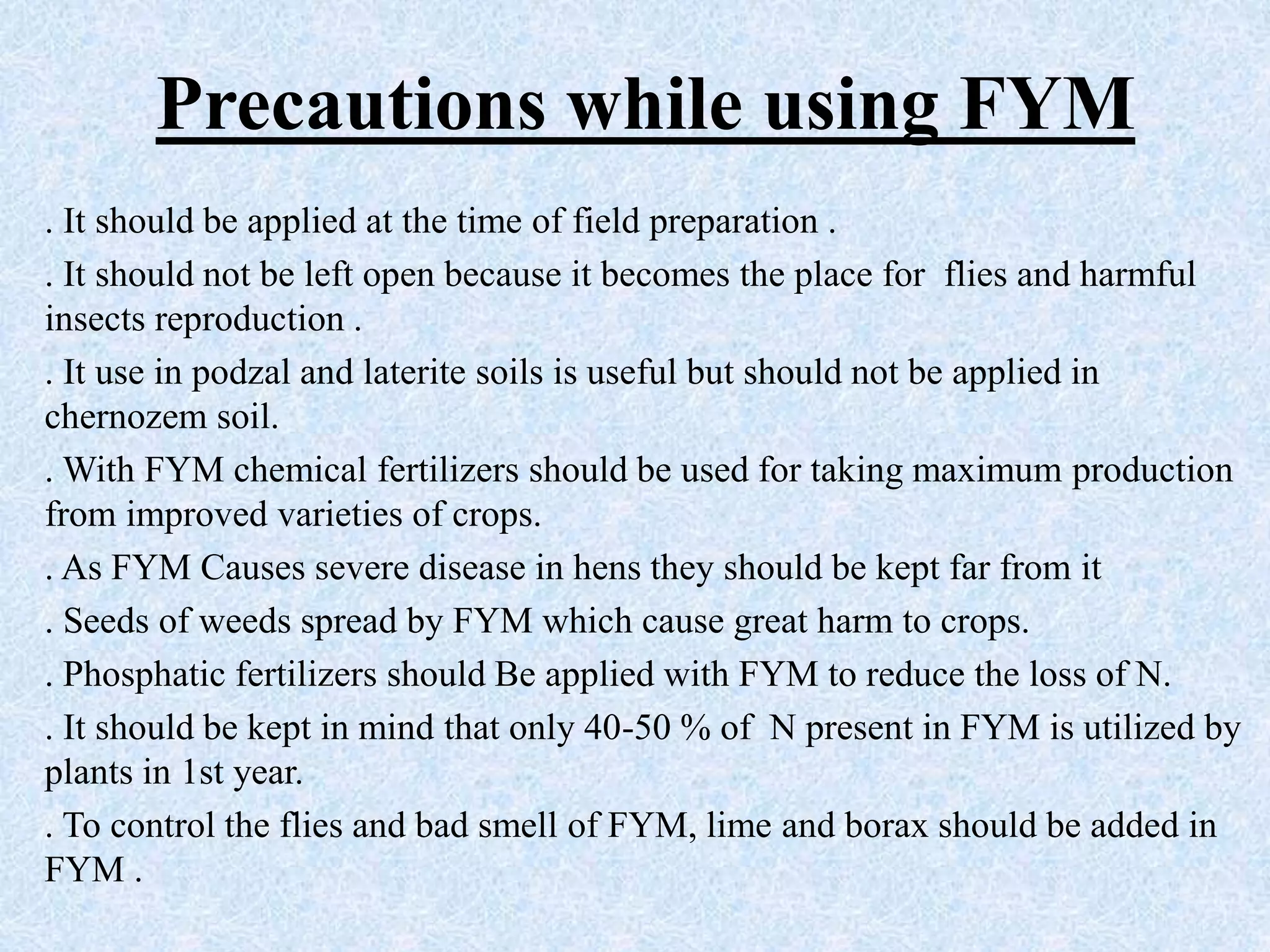 Fym Insect Manures fertilizers and agro chemicals | PPTX