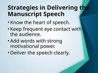 MANUSCRIPT-WPS Office.pptx Oral Communication in Context | PPTX
