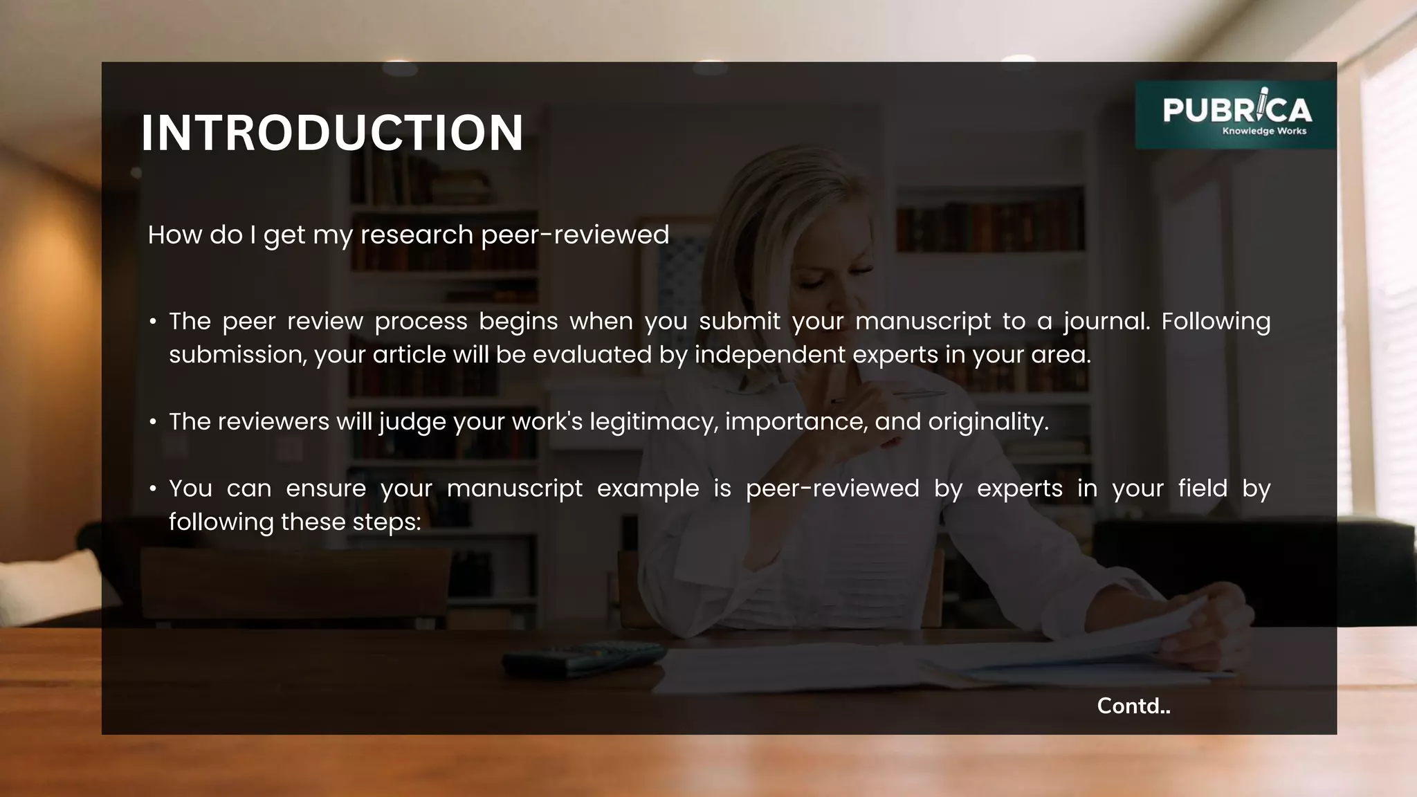 Peer Reviewed Scientific Article Manuscript Review Example Pubmed