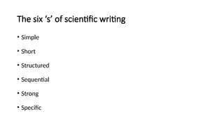 Six Basic Writing Structures Manuscript Writing – Structure, Components, and Guidelines | PPTX