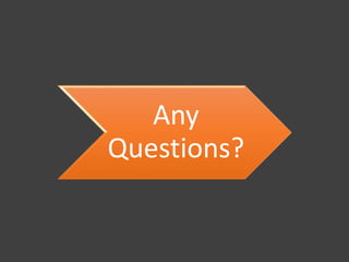 Any
Questions?
 