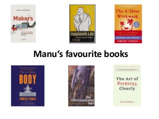 Manu‘s favourite books
 