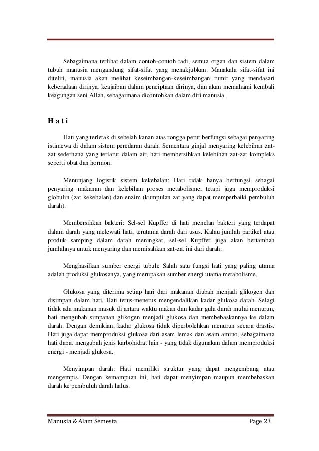Manusia Dan Alam Semesta