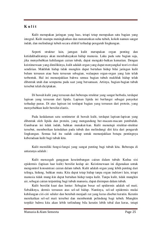 Manusia Dan Alam Semesta