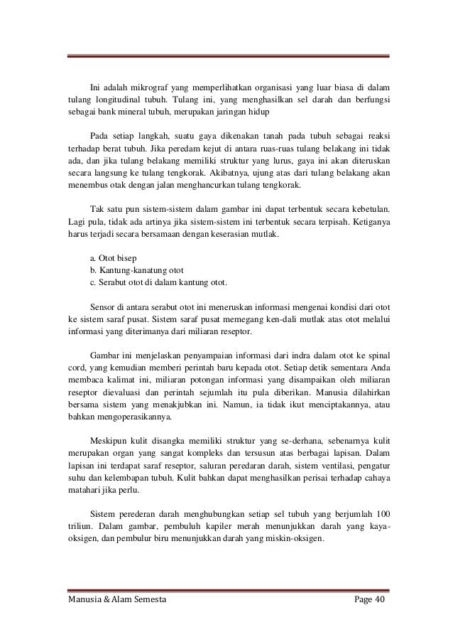 Manusia Dan Alam Semesta