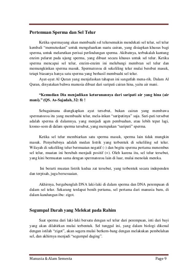Manusia Dan Alam Semesta