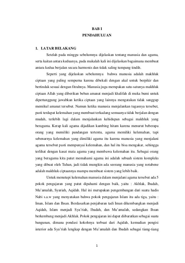 Contoh Latar Belakang Makalah Agama Tentang Jinayat  Binca Books