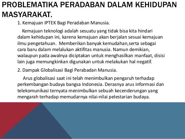 MAKALAH ISBD (Manusia dan peradabannya)