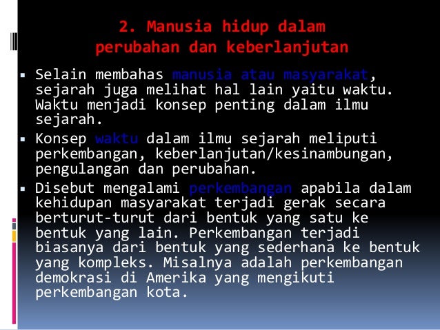 Manusia Dan Sejarah