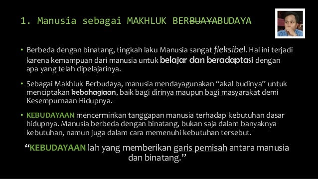 Manusia sebagai Makhluk Budaya - File PowerPoint