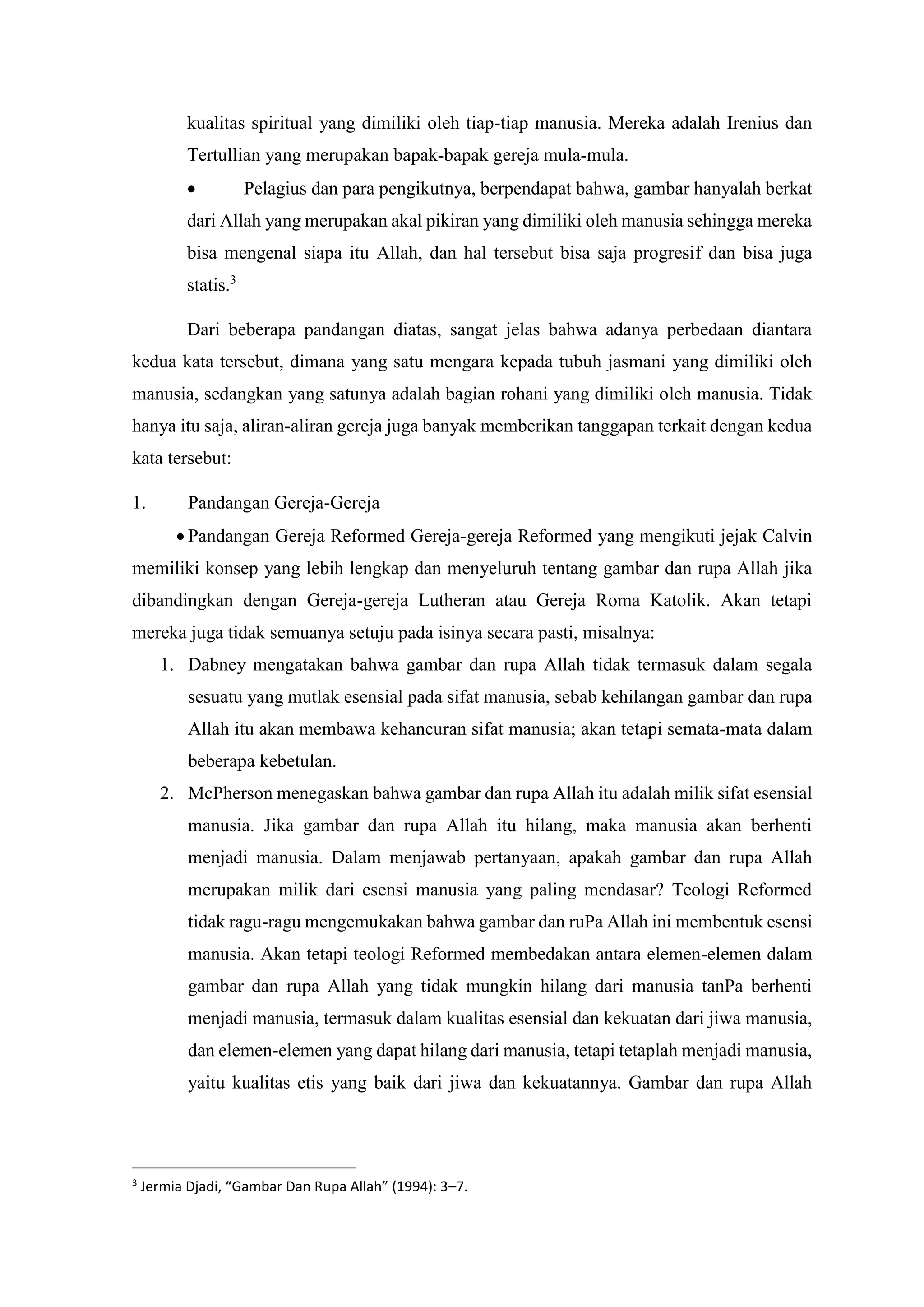 MANUSIA MENURUT GAMBAR DAN RUPA ALLAH.docx