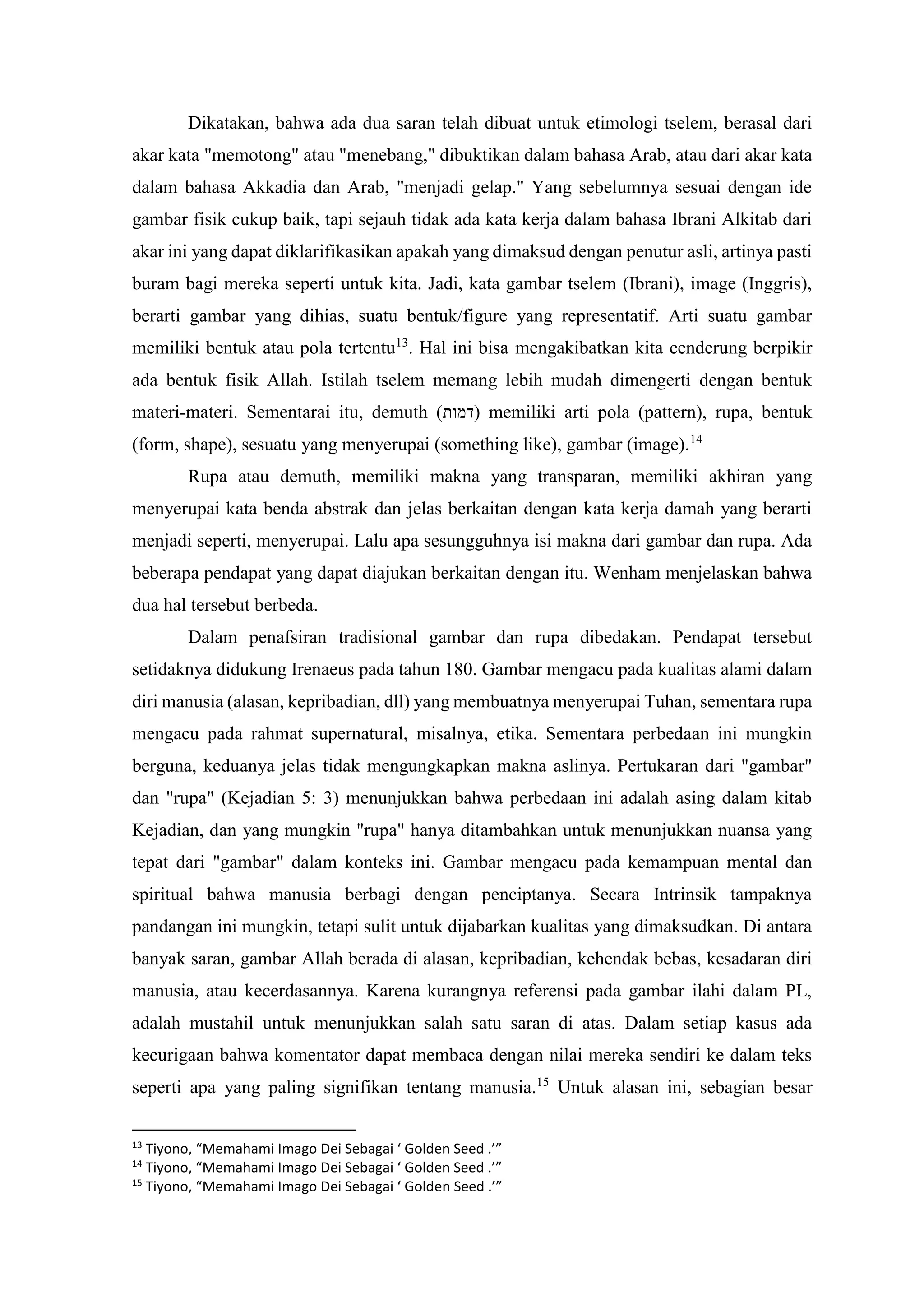 MANUSIA MENURUT GAMBAR DAN RUPA ALLAH.docx