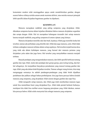 MANUSIA MENURUT GAMBAR DAN RUPA ALLAH.docx