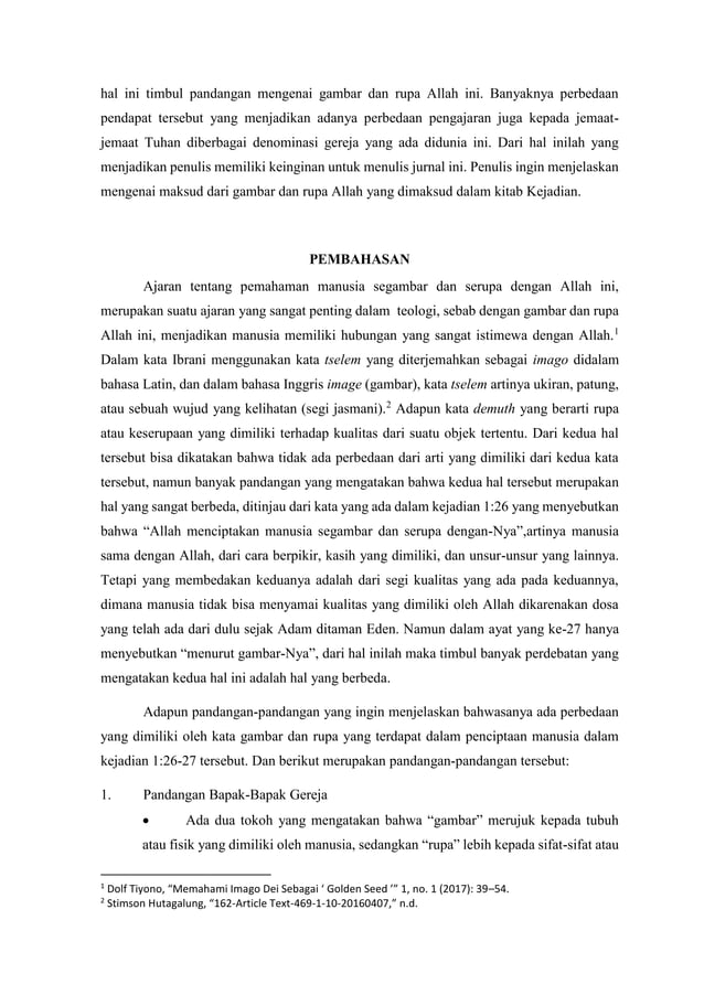 MANUSIA MENURUT GAMBAR DAN RUPA ALLAH.docx