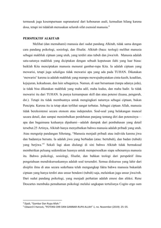 MANUSIA MENURUT GAMBAR DAN RUPA ALLAH.docx