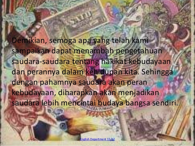 Manusia Sebagai Makhluk Budaya
