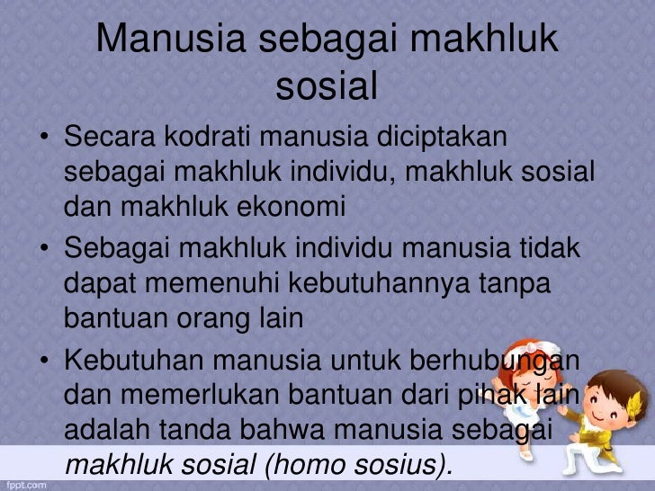 Soal Dan Jawaban Tentang Manusia Sebagai Makhluk Individu Dan Sosial