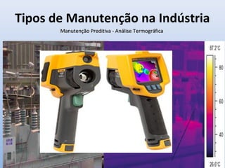 Tipos de Manutenção na Indústria
Manutenção Preditiva - Análise TermográficaManutenção Preditiva - Análise Termográfica
 