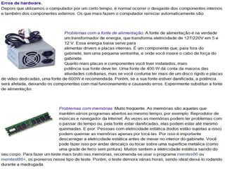 Manutenção de computadores
